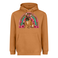 Meerkat french bulldog floral rainbow Heavyweight Hoodie - Artiststas