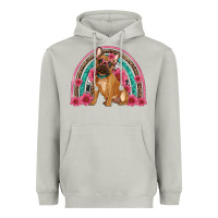 Moon Dust french bulldog floral rainbow Heavyweight Hoodie - Artiststas