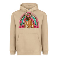 Mushroom french bulldog floral rainbow Heavyweight Hoodie - Artiststas