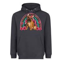 Smoke french bulldog floral rainbow Heavyweight Hoodie - Artiststas