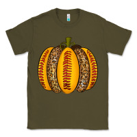 Army Green Softball Pumpkin Classic Tee - texasbilliewilder
