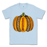 Dusty Blue Softball Pumpkin Classic Tee - texasbilliewilder