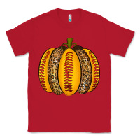 Red Softball Pumpkin Classic Tee - texasbilliewilder