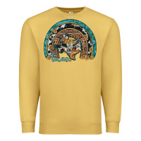 Antique Gold texas map sunflower leopard cowhide aztec turquoise gemstone rainbow Premium Sweatshirt - Artiststas