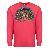 Cardinal texas map sunflower leopard cowhide aztec turquoise gemstone rainbow Premium Sweatshirt - Artiststas