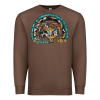 Chestnut texas map sunflower leopard cowhide aztec turquoise gemstone rainbow Premium Sweatshirt - Artiststas