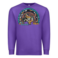 Purple texas map sunflower leopard cowhide aztec turquoise gemstone rainbow Premium Sweatshirt - Artiststas