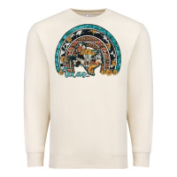 Sandshell texas map sunflower leopard cowhide aztec turquoise gemstone rainbow Premium Sweatshirt - Artiststas