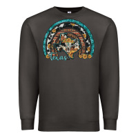 Smoke texas map sunflower leopard cowhide aztec turquoise gemstone rainbow Premium Sweatshirt - Artiststas