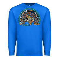 True Royal texas map sunflower leopard cowhide aztec turquoise gemstone rainbow Premium Sweatshirt - Artiststas