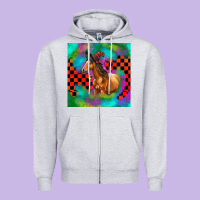 Halloween Quarter Horse Zipper Hoodie Designed By Lillyallendesigns