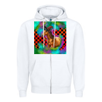 White Halloween Quarter Horse Zipper Hoodie - LillyAllenDesigns