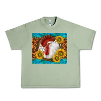 Oil Green western rooster Urban Heavy Tee - TumblerDesignByShophia