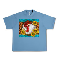 Pebble Blue western rooster Urban Heavy Tee - TumblerDesignByShophia