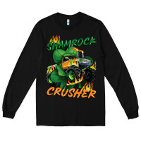 Black Shamrock crusher St. Patrick's Day Long Sleeve Tee - CowGirlArtShop