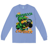 Colony Blue Shamrock crusher St. Patrick's Day Long Sleeve Tee - CowGirlArtShop