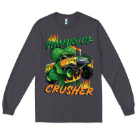 Smoke Shamrock crusher St. Patrick's Day Long Sleeve Tee - CowGirlArtShop