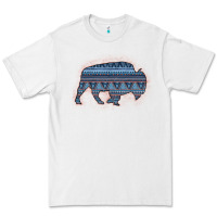 White Bison Silhouette Blue Aztec Premium Tee - Bettercallsaul