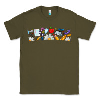 Army Green Best Teacher Ever Classic Tee - CowhideDigitalArt