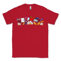 Red Best Teacher Ever Classic Tee - CowhideDigitalArt