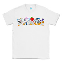 White Best Teacher Ever Classic Tee - CowhideDigitalArt