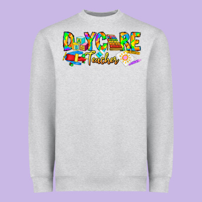 Daycare Teacher Heavyweight Sweatshirt Designed By Cowhidedigitalart