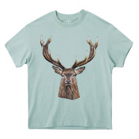 Arona elk deer head Heavy Core Tee - LillyAllenDesigns