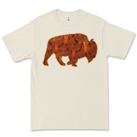 Bone Bison Silhouette Red Skull Premium Tee - Bettercallsaul