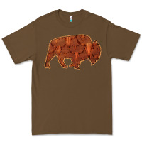 Cacao Bison Silhouette Red Skull Premium Tee - Bettercallsaul