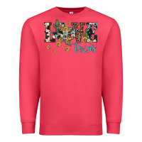 Cardinal love texas map sunflower cactus cowhide leopard Premium Sweatshirt - Artiststas
