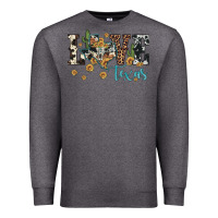 Charcoal Heather love texas map sunflower cactus cowhide leopard Premium Sweatshirt - Artiststas