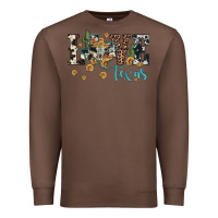Chestnut love texas map sunflower cactus cowhide leopard Premium Sweatshirt - Artiststas