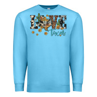Ocean Blue love texas map sunflower cactus cowhide leopard Premium Sweatshirt - Artiststas