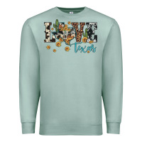 Seafoam love texas map sunflower cactus cowhide leopard Premium Sweatshirt - Artiststas