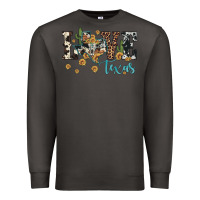 Smoke love texas map sunflower cactus cowhide leopard Premium Sweatshirt - Artiststas