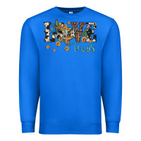 True Royal love texas map sunflower cactus cowhide leopard Premium Sweatshirt - Artiststas