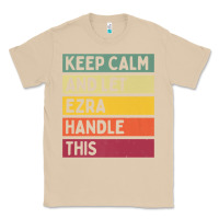 Mushroom Keep Calm And Let Ezra Handle This Funny Retro Quote Classic Tee - minhPixels