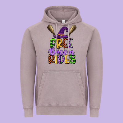 Free Broom Rides Vintage Hoodie Designed By Cowgirlartshop