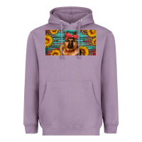 Lavender german shepherd with sunflowers license plate Heavyweight Hoodie - Artiststas
