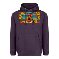 Plum german shepherd with sunflowers license plate Heavyweight Hoodie - Artiststas