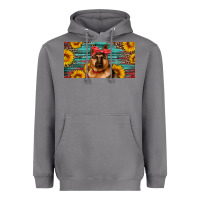 Storm german shepherd with sunflowers license plate Heavyweight Hoodie - Artiststas