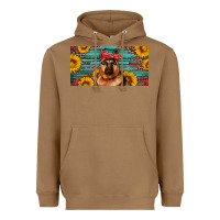 Toasted Coconut german shepherd with sunflowers license plate Heavyweight Hoodie - Artiststas