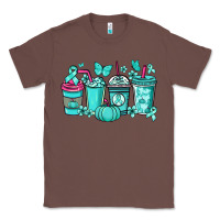 Chestnut Ovarian Cancer coffee cups teal ribbon Classic Tee - NancyCooperArtShop