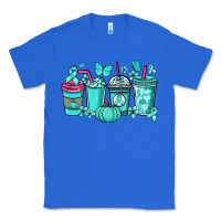 True Royal Ovarian Cancer coffee cups teal ribbon Classic Tee - NancyCooperArtShop