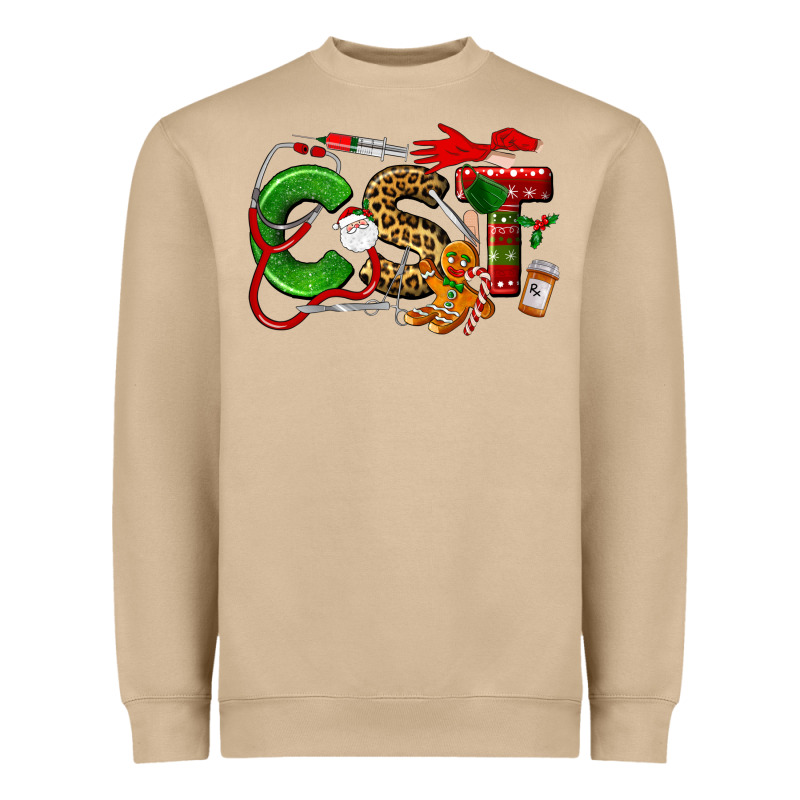 Christmas Cetified Surgical Technologist Heavyweight Sweatshirt by LillyAllenDesigns | Teevron