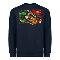 Navy christmas cetified surgical technologist Heavyweight Sweatshirt - LillyAllenDesigns