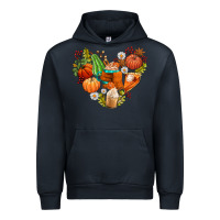 Navy pumpkin and latte with fall Urban Hoodie - AdoDesignShop