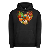 Pigment Black pumpkin and latte with fall Urban Hoodie - AdoDesignShop