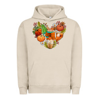 Pigment French Oak pumpkin and latte with fall Urban Hoodie - AdoDesignShop
