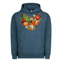 Pigment Midnight Navy pumpkin and latte with fall Urban Hoodie - AdoDesignShop